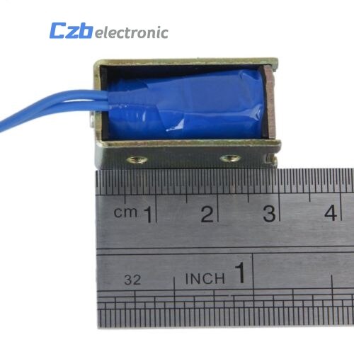 1pc ZYE1-0530 offen Rahmen Stil Magnetspule DC 12V 1A 10mm Hub Mayitr Miniatur drücken-ziehen-Typ elektromagnet