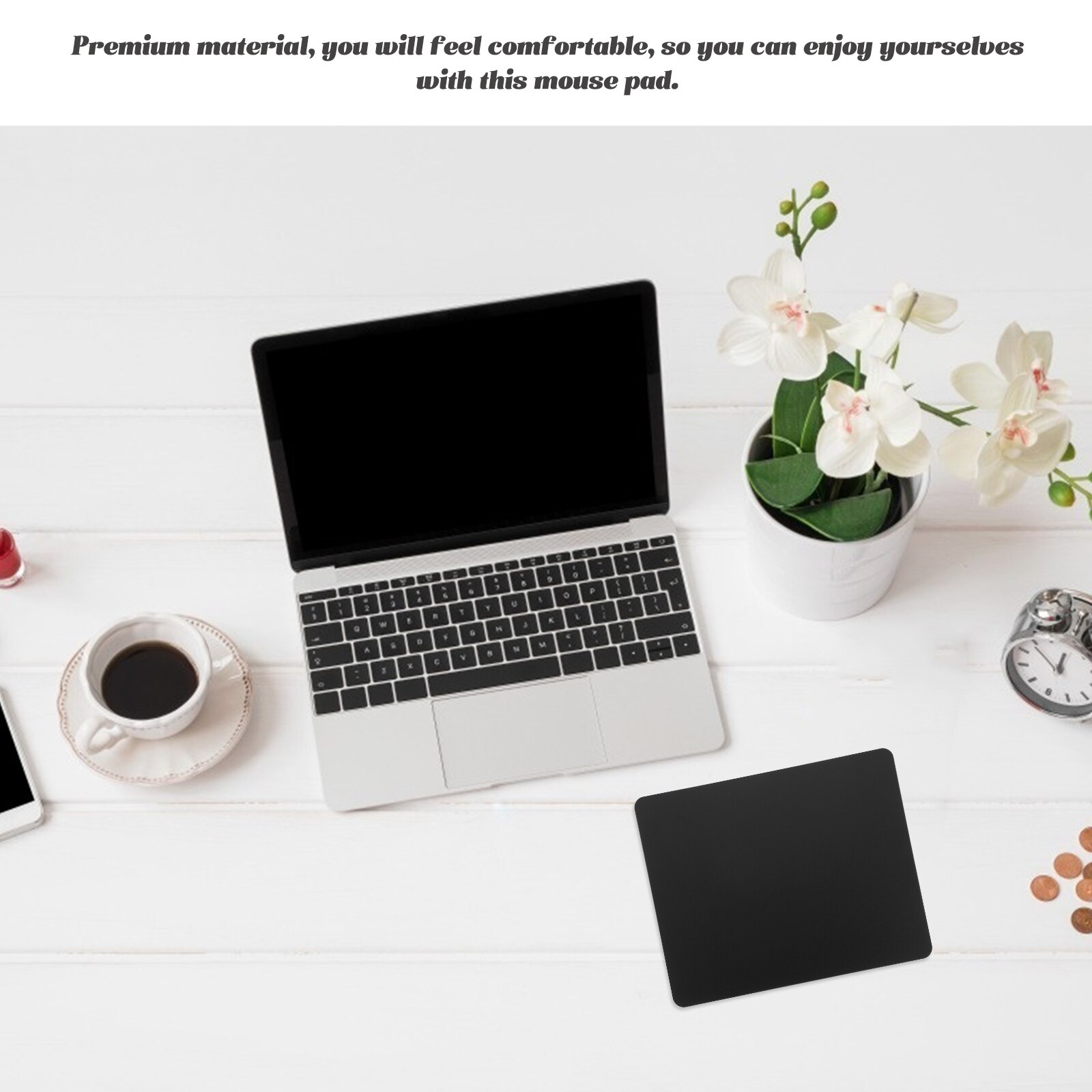 Square Mat Desktop Pad Office Mat Desk Metal Cushion