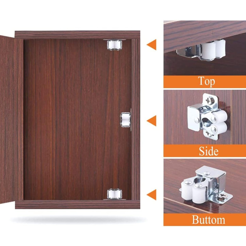 Cabinet Catches Magnet Door Stop, Closer, Stoppers, Damper, Buffer para Armário, Hardware, Móveis, Acessórios, Acessórios, Novo, 10-1Pack