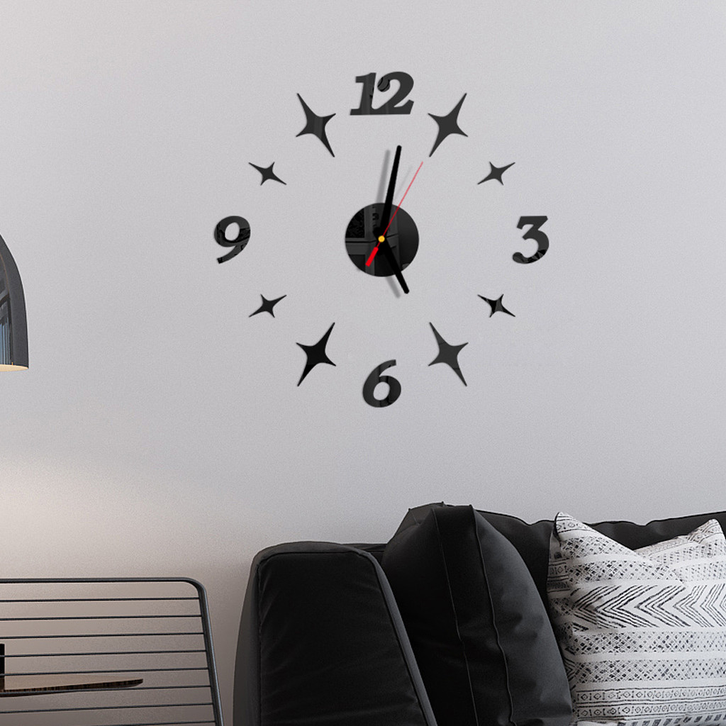 Wandklok Quartz Horloge Reloj De Pared Modern Grote Decoratieve Klokken Europa Acryl Stickers Woonkamer Clok