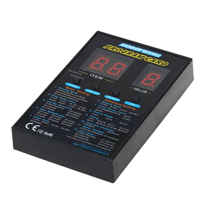 Hobbywing RC Car Program Card LED Program Box 2C 86020010 Programm Card For XERUN and EZRUN Series Car Brushless ESC: Default Title