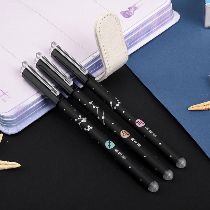 3Stck Löschbaren Stift, Neuheit 0,5mm sternenklar stift neutral Stifte für Schule Mädchen Schreiben Büro Liefert Schreibwaren