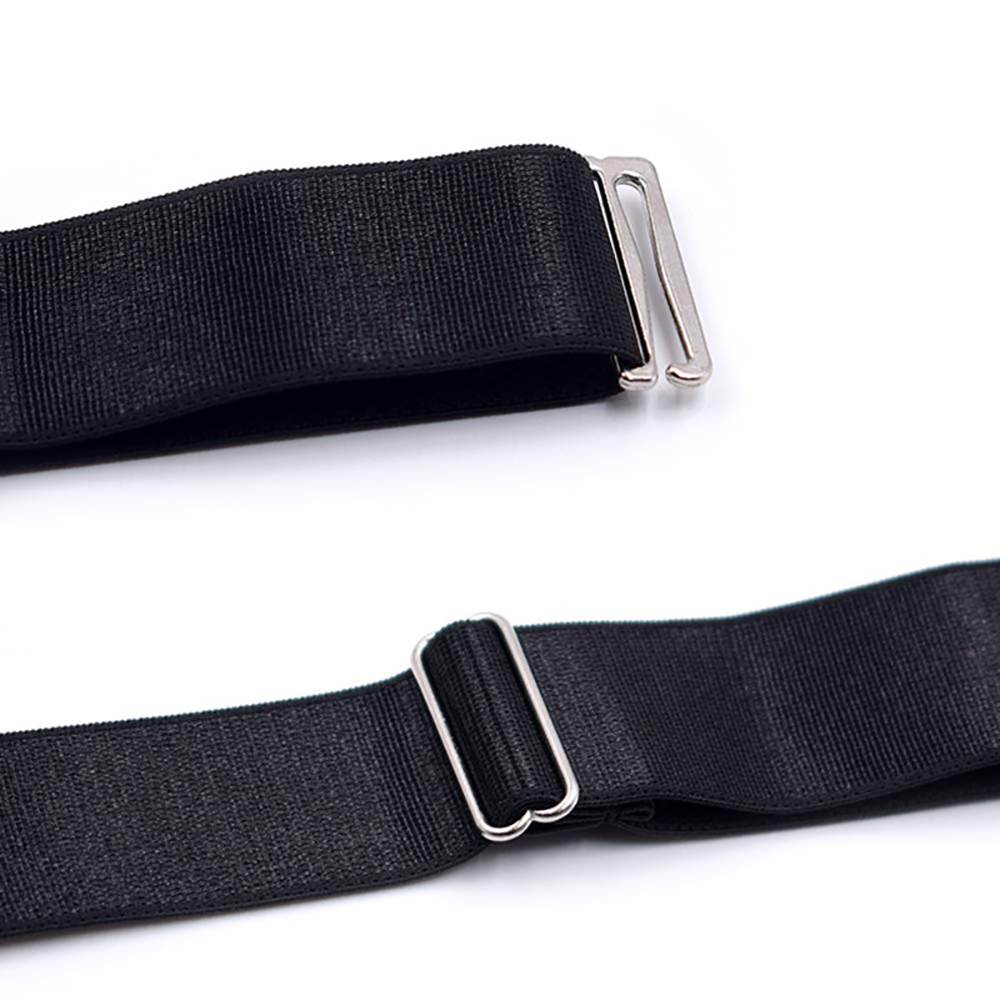 Camicia da uomo Soggiorno Giarrettiere Cintura Cinghie elastiche regolabili per porta camicia Mantieni la camicia nascosta in camicia antiscivolo tucker Bretelle per le gambe