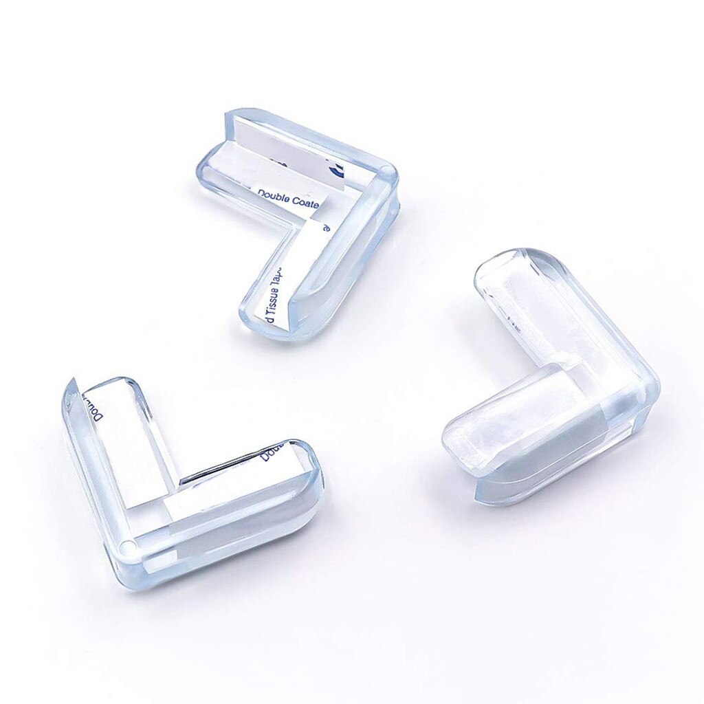 12Pcs Corner Guards Baby Safety L Shape Transparent Protector Cover Children Protection Furnitures Edge Corner Guards Cover