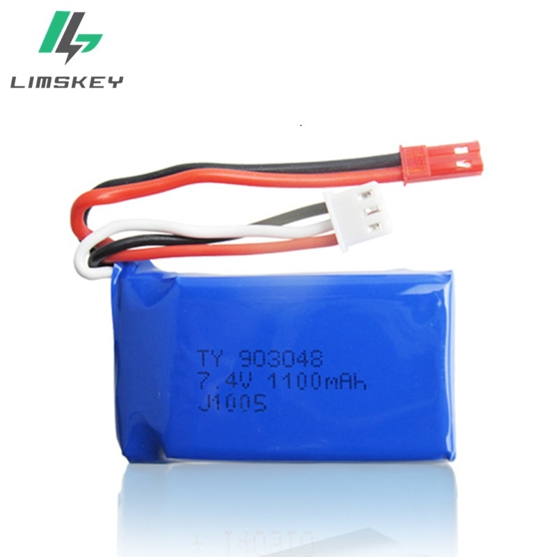 3Pcs for Wltoys A949 A959 A969 A979 K929 LiPo Battery 7.4V 1100mah 903048 25c Lipo Battery For RC Helicopter Airplane Cars Boats