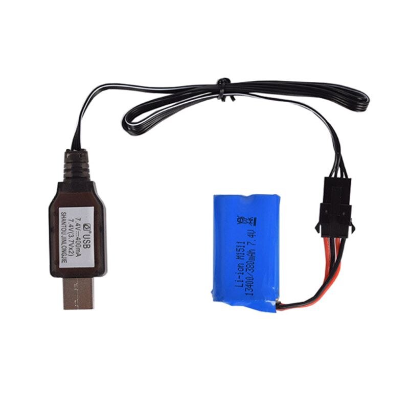 1Pc 7,4 v (3,7 v x2) ladegerät SM-4P Li-Ion batterie Elektrische RC Spielzeug Auto Stiefel USB Ladekabel