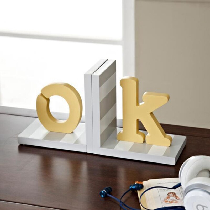 Houten Brief Boekensteun Boekenkast, Bureau Boekenkast, Boek Stand, Milieubescherming Kantoor Decoratie