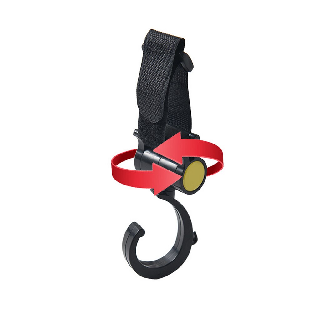 Colgador para bolsa de bebé, ganchos para cochecito de bebé, gira 360 grados, accesorios de gancho para carrito
