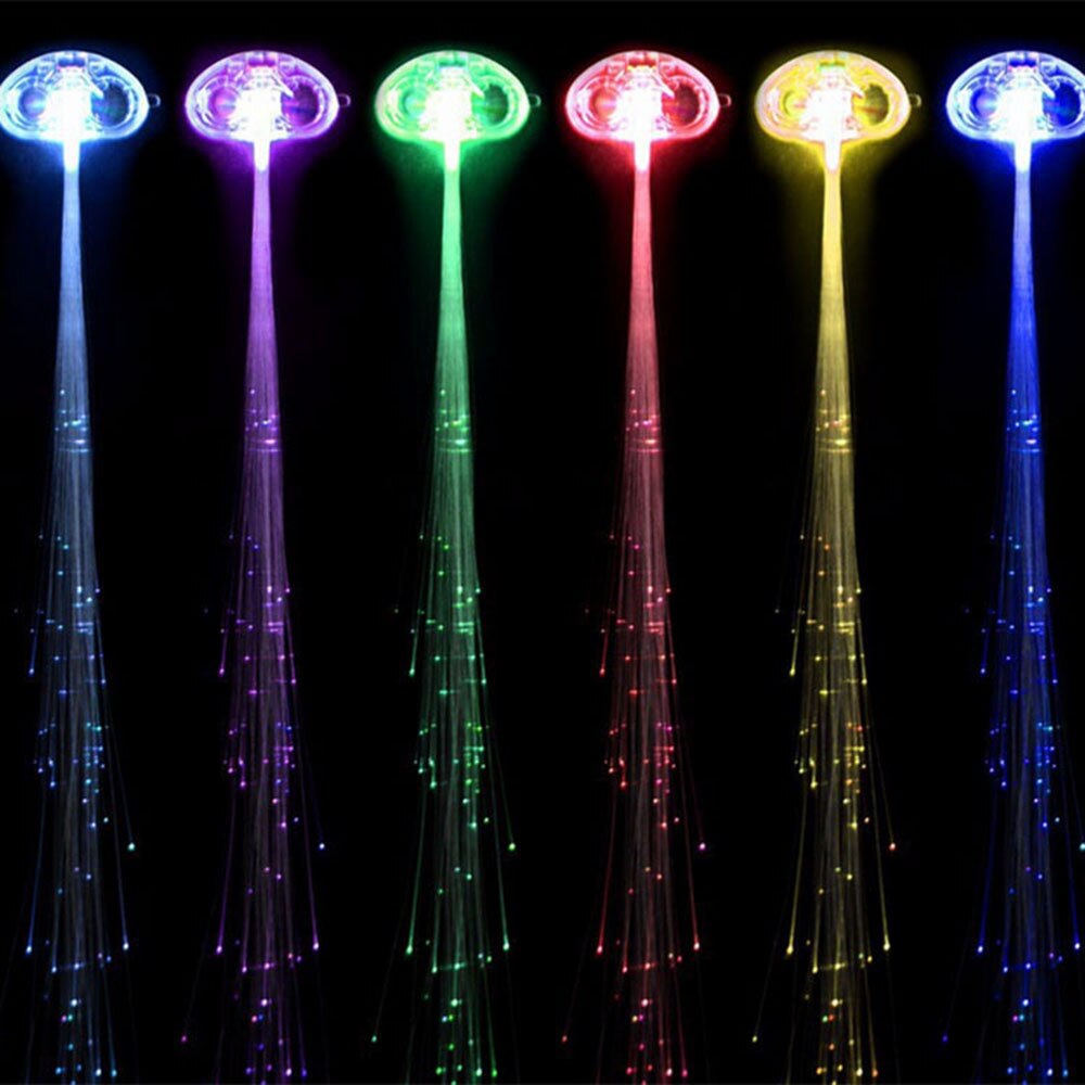 doprowadziło migające pasmo włosów świecące luminescencyjne szpilka ozdoba robić włosów dziewczyny doprowadziło Novetly zabawki przyjęcie noworoczne boże narodzenie: biały muszla