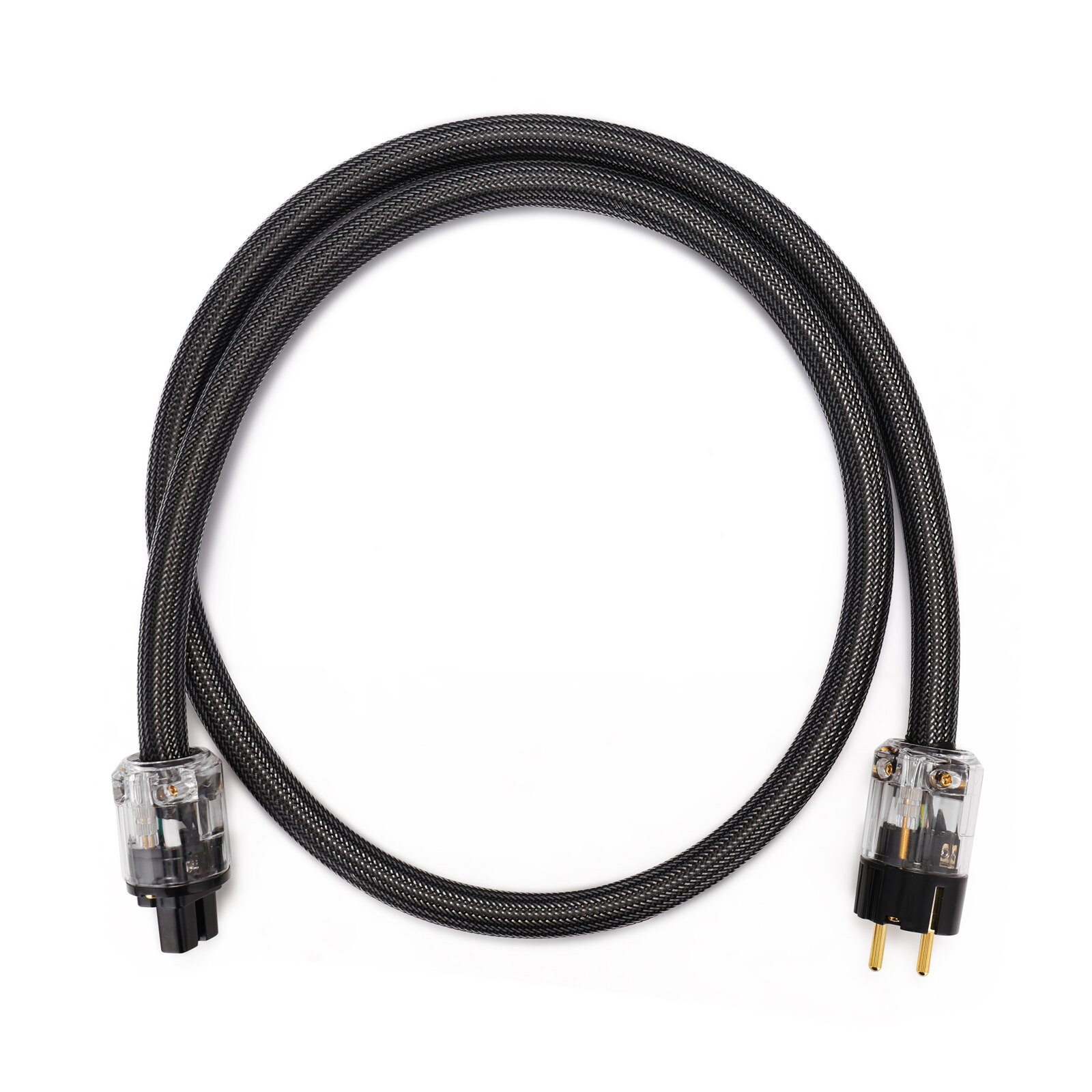 Pure Copper with Shielded HiFi Power Cord Audio AC Amplifier Wire AC Power Cable: EU-2M
