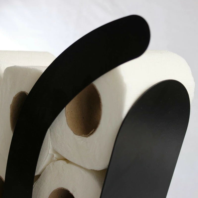 Portarrollos de papel higiénico de gato negro, accesorios de cocina para baño, estante de almacenamiento de pañuelos, rollo de hierro fundido, decoración, novedad