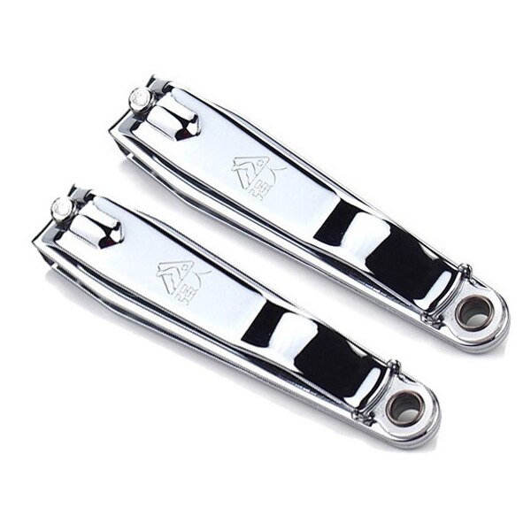 Stainless Steel Nail Clipper Nail Cutting Machine Nail Trimmer Toe Nail Clipper Nail Tools: 2pcs