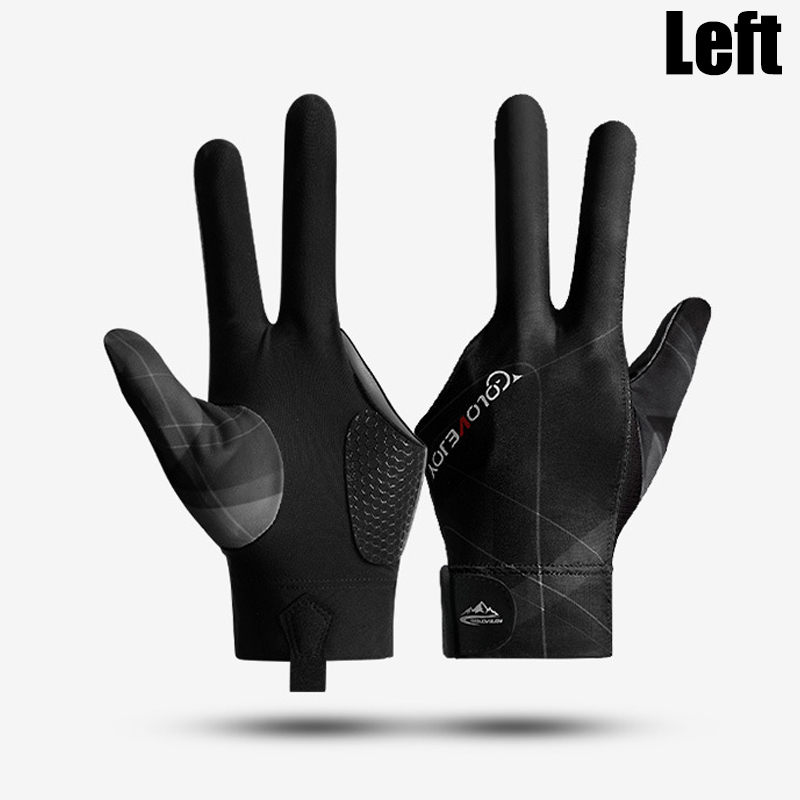 Biljarthandschoen Snooker Antislip Sporthandschoenen met drie vingers Hoogelastisch Ademend Draagbare handschoenen Biljarttrainingsaccessoires: WHITE
