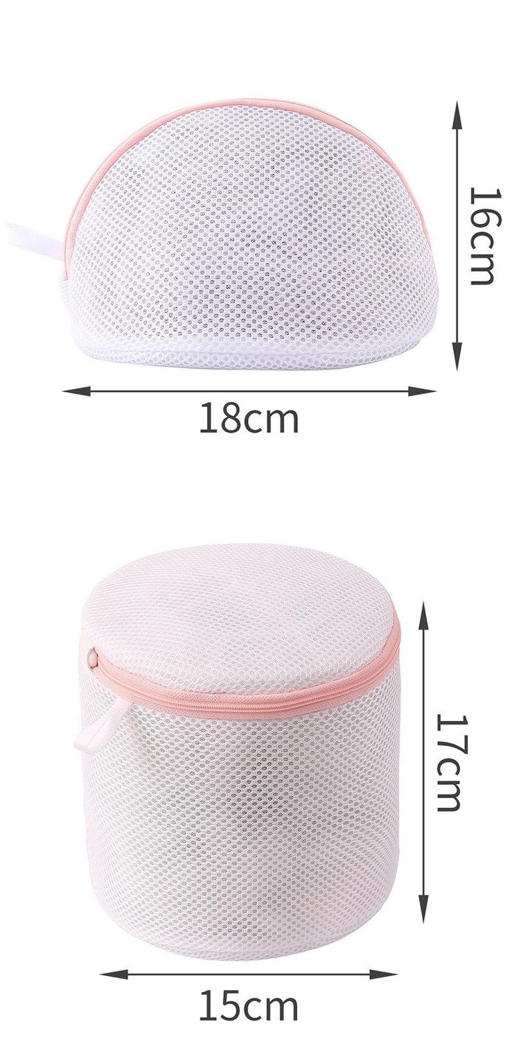 Machine à laver Linge Sacs Organisateur de Sous-Vêtements De Voyage Portatif De Stockage De Soutien-Gorge Sac Polyester Maille Sac de Lavage À La Maison Produit de Lessive: 1 Pink   1 Pink