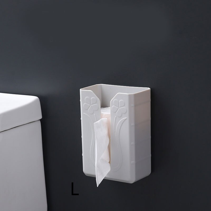 Caixa de tecido impermeável de parede multifuncional estilo simples plástico produto doméstico punch-livre retangular caixa de tecido