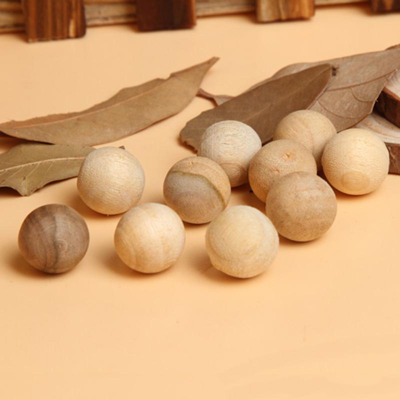6 stuks/zak houten mottenballen natuurlijke kamferballen kleding schimmelwerend voorkomen ongedierte vochtwerend geurbestrijding: Default Title