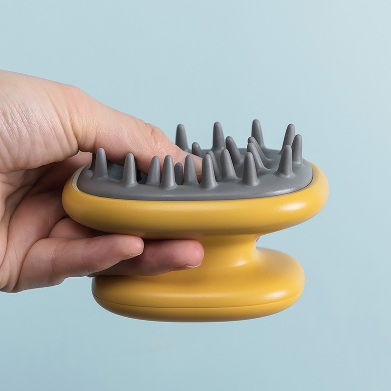 Handheld Abs Scalp Shampoo Massage Brush Washing Shower Hair Comb Mini Head Meridian Massage Comb