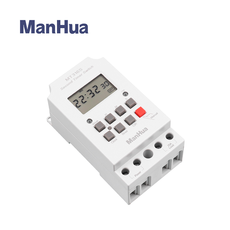 ManHua MT316S 220VAC 25A Din Rail Programmeerbare Elektronische Timer Voor Universele Elektrische Apparaat Digitale Tijdschakelaar