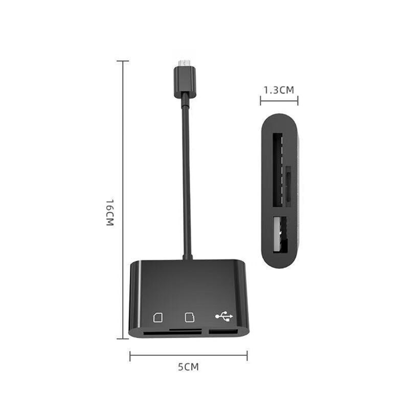 Multi-funktionale Multi-funktionale 3 in 1 Micro USB Kartenleser Adapter Unterstützung für Micro SD/TF karte für Handy Maus Kamera