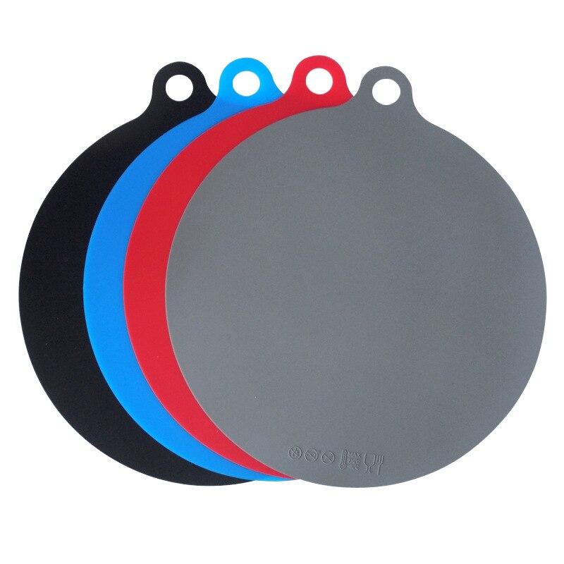 22cm Soft Non-Stick Round Microwave Mat Fryer pad Resistant Silicone Baking Pad Induction cooker mat Table Mate Pastry Tray