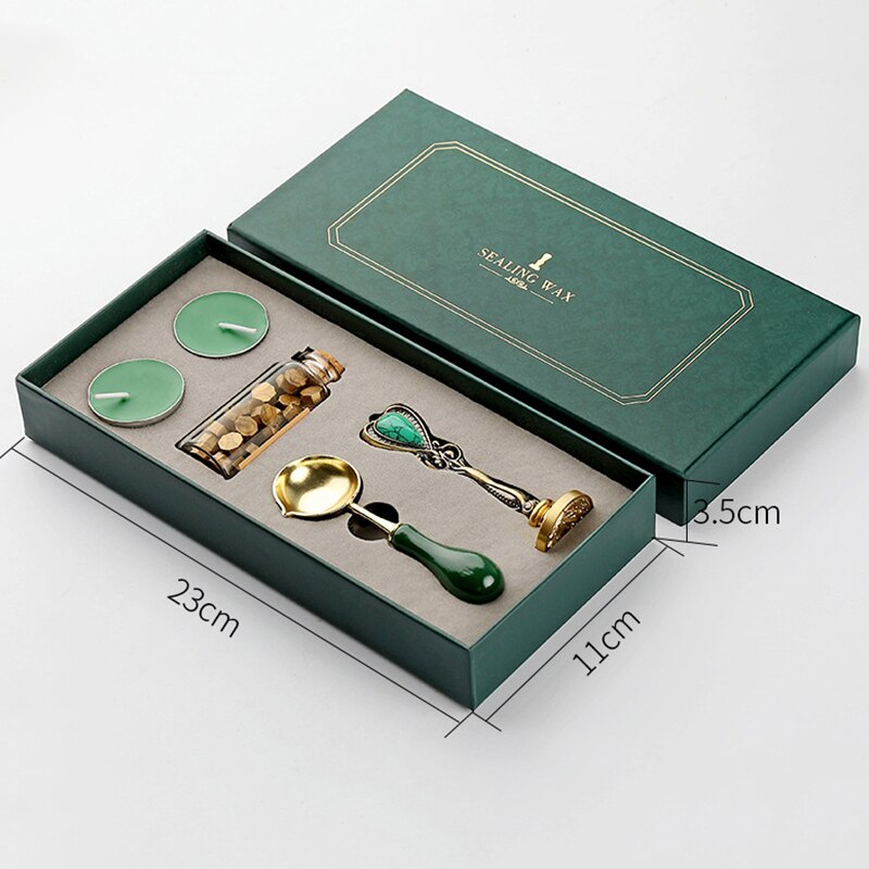 Sealing Wax Stamp Set Wedding Invitation Card Envelope Sealing wax Thank You Letter Wax Dipping Pot Decoration Crafts Making Too