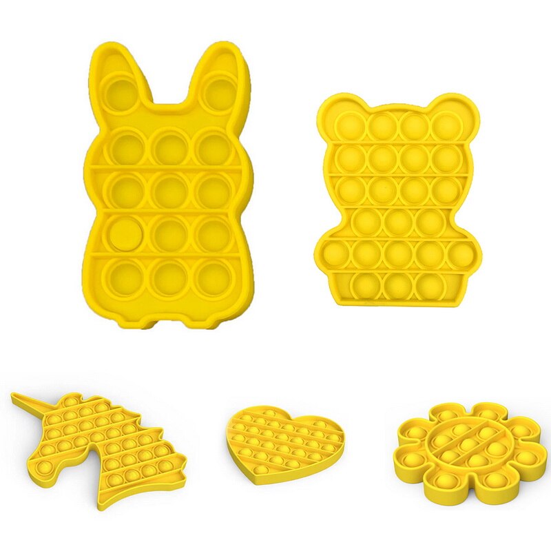 Nowe Push Bubble Fidget zabawki antystresowe dla dorosłych dzieci jednorożec królik Pop Fidget zabawka sensoryczna autyzm specjalne potrzeby Stress Reliever