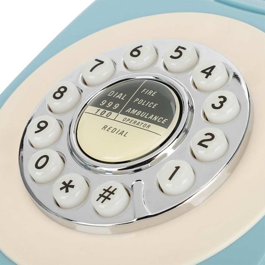Retro vaste telefoon, multifunctionele desktop vaste telefoon, ondersteuning voor fsk/dtmf dubbel systeem voor thuiskantoor, hotelgebruik, telefoon