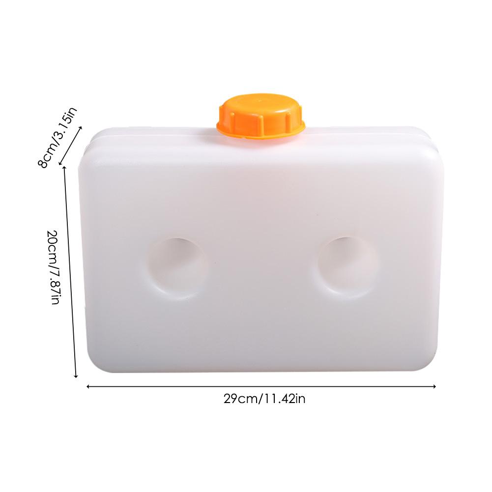 Universal 5l plast brændstoftank motor benzin gas tank lækagesikker korrosionsbestandighed varmebeholder med 2 huller 11.42*7.87*3.15in