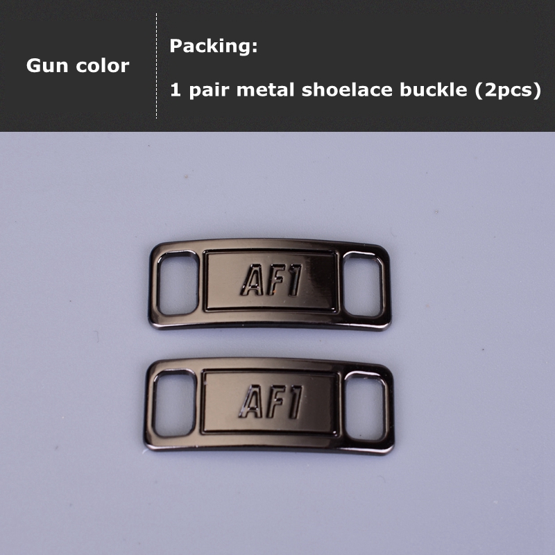 2 sztuk/para AF1/AJ sznurowadła klamra wysokiej jakości metalowy zamek akcesoria obuwnicze DIY zestawy dekoracyjne odpowiednie buty Air Force 0ne: Czerwony