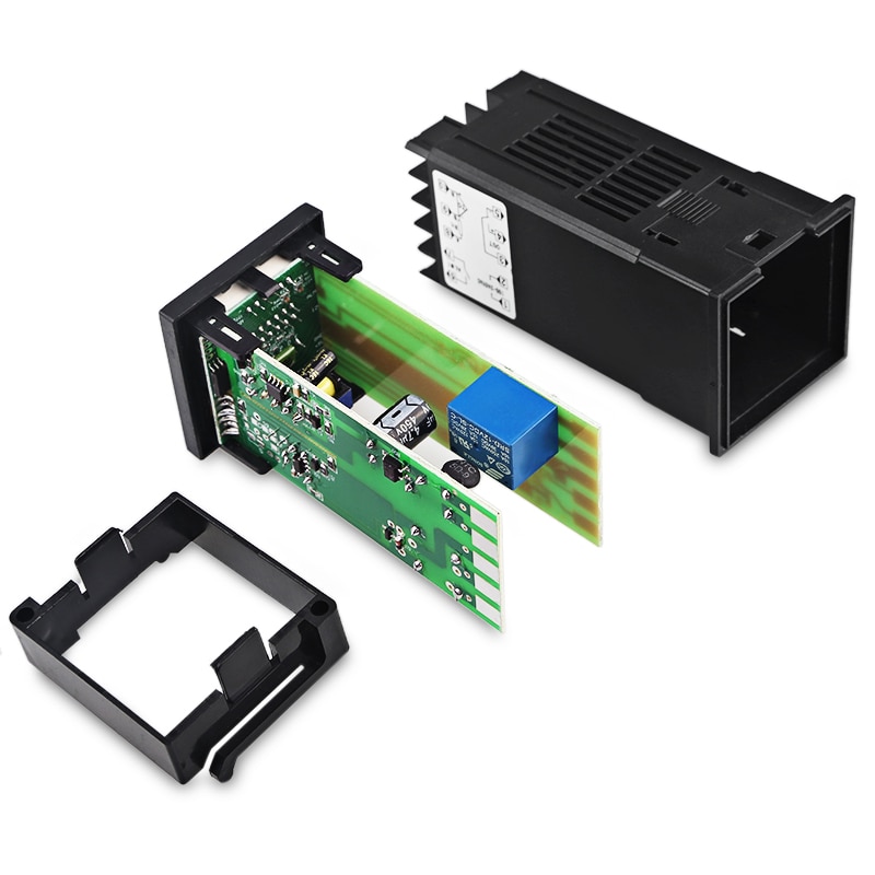 REX-C100 Digital PID Temperature Controller 220V Thermostat Regulator + 40A SSR Relay + K Thermocouple Probe Sensor