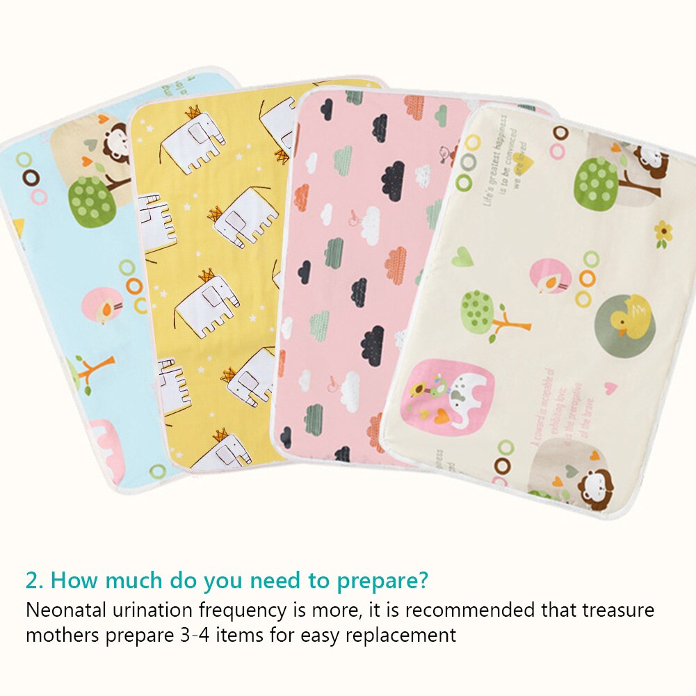 Reusable Baby Diaper Changing Foldable Washable Cover Travel Pad Mattress Cover Infants Portable Waterproof Floor Mats Cushion