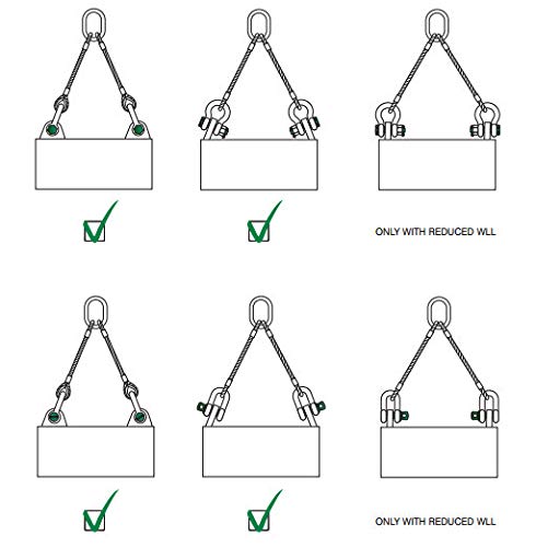 DOJA INDUSTRIAL | Grilletes de Acero Galvanizado M5 | PACK: 5 | GRILLETE de acero RECTOS para colgar saco de boxeo cables de ace