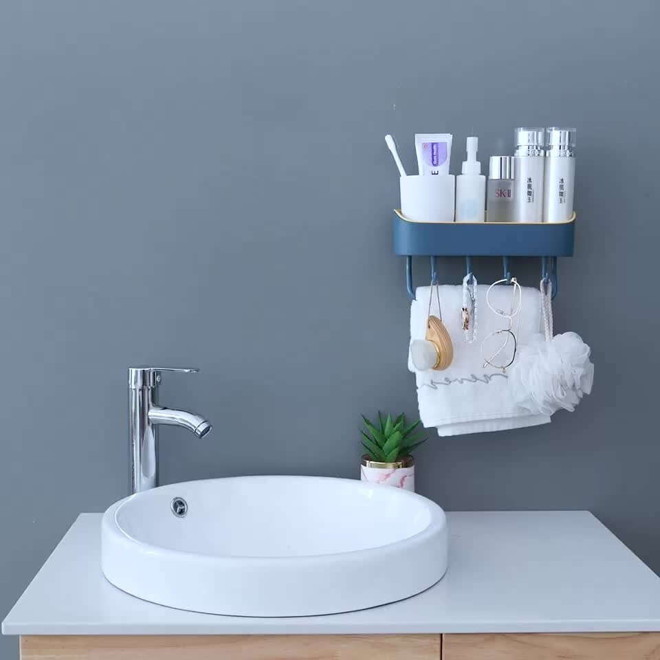 Bathroom Accessories Storage Shelf Towel Rack Organizer And Storage Mounted Kitchen Shelves Shower Tray Washroom Suppliers