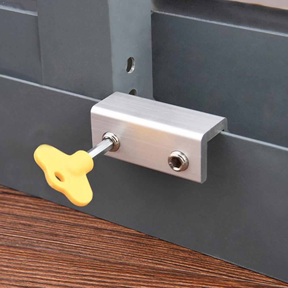 Doors And Windows Anti-theft Lock Screen Window Lock Window Safety Steel Limiter Child Aluminum Sliding Lock Alloy Window P3R9