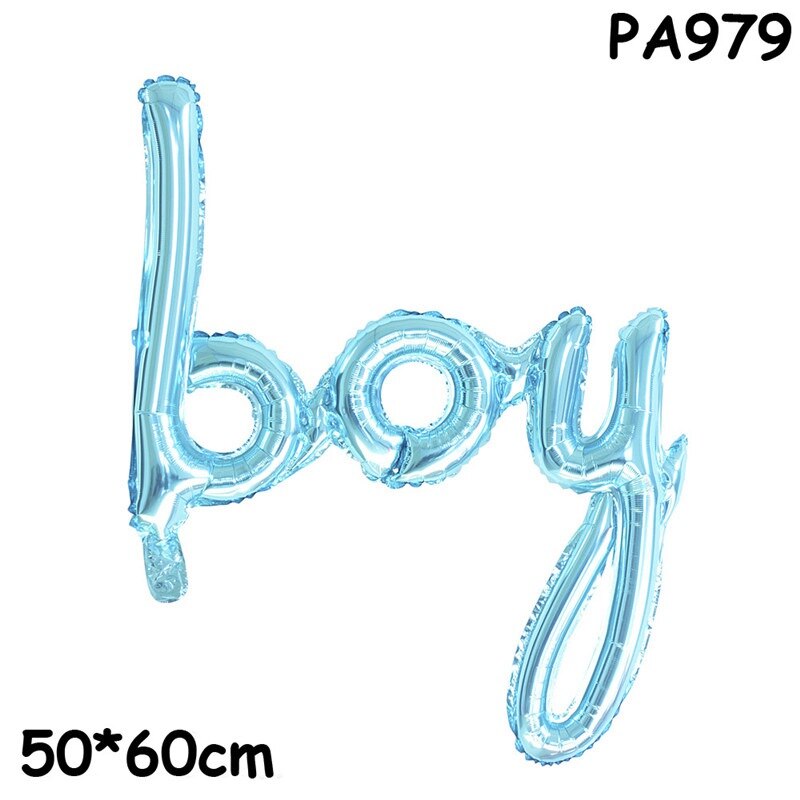 Rose Gold Boy Girl Baby Party Letter Foil Balloons... – Vicedeal