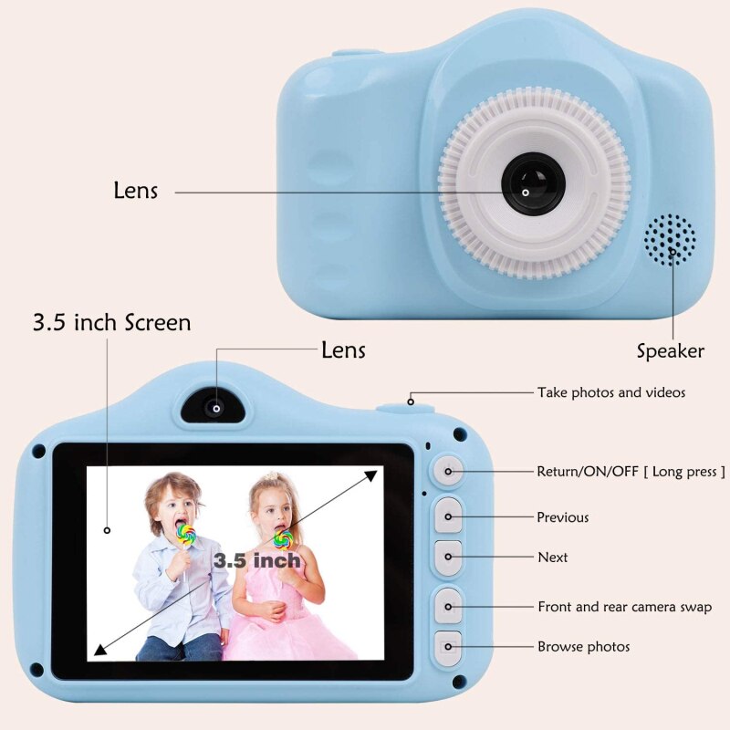 X600 Kinderen Digitale Camera 3.5-Inch Scherm High-Definition 1080P Video Camera Voor Kinderen Kinderen Jongens meisjes