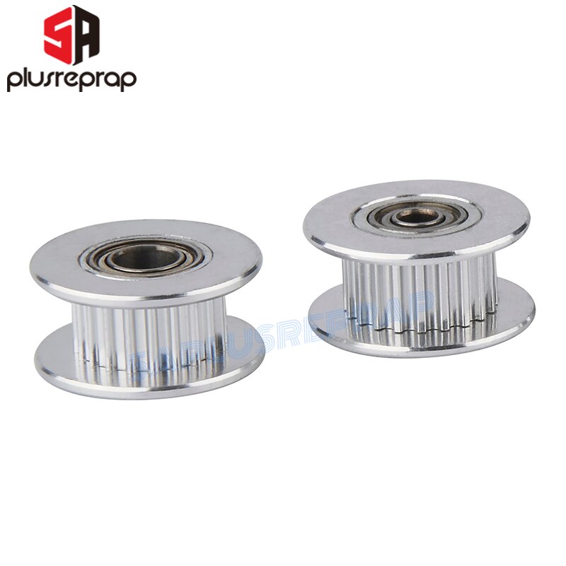 10PCS GT2 Idler Timing Pulley 16-tooth 20-Teeth with 3mm or 5mm Bore with Bearings for 3D Printer Parts Timing Belt 6mm 10mm