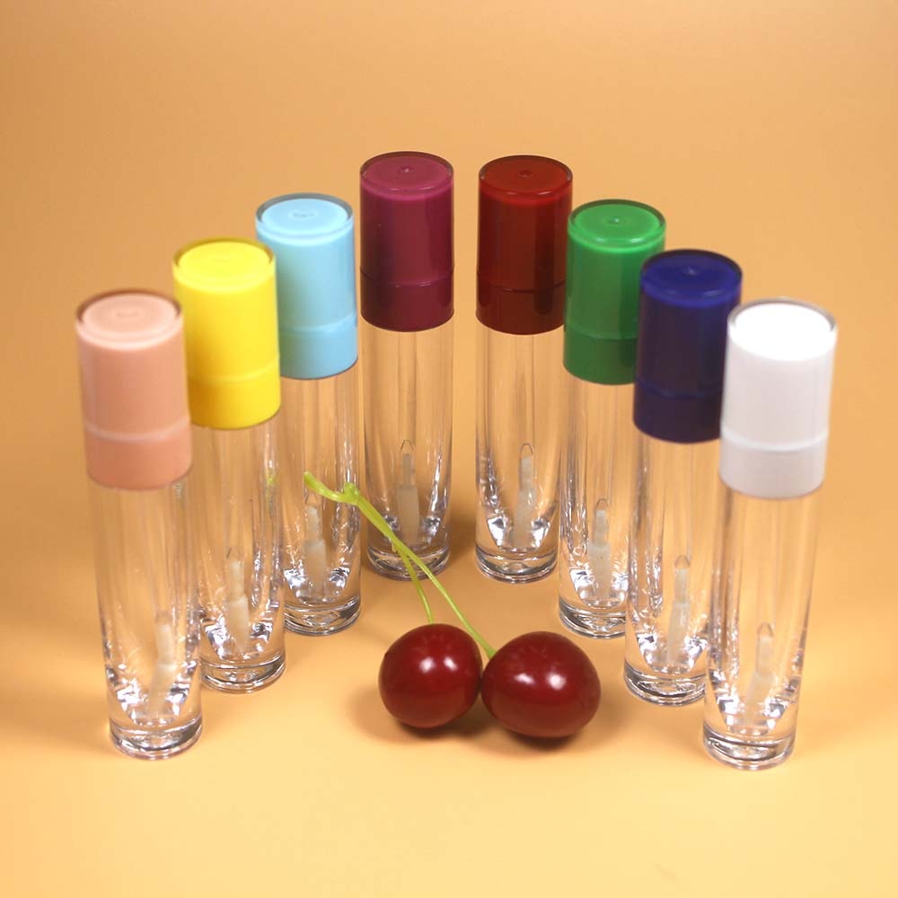 20Pcs 8Ml Cilinder Lipgloss Buis Plastic Lipgloss Container Cosmetische Lipgloss Lege Buis Verpakking Met Stopper