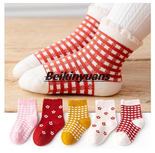 freundlicher socken Winter kleine gebrochene blume trommel freundlicher socken spitze Netz junge Baby mädchen socke freundlicher Winter Warme strumpf: 2 / Fit 6-8year