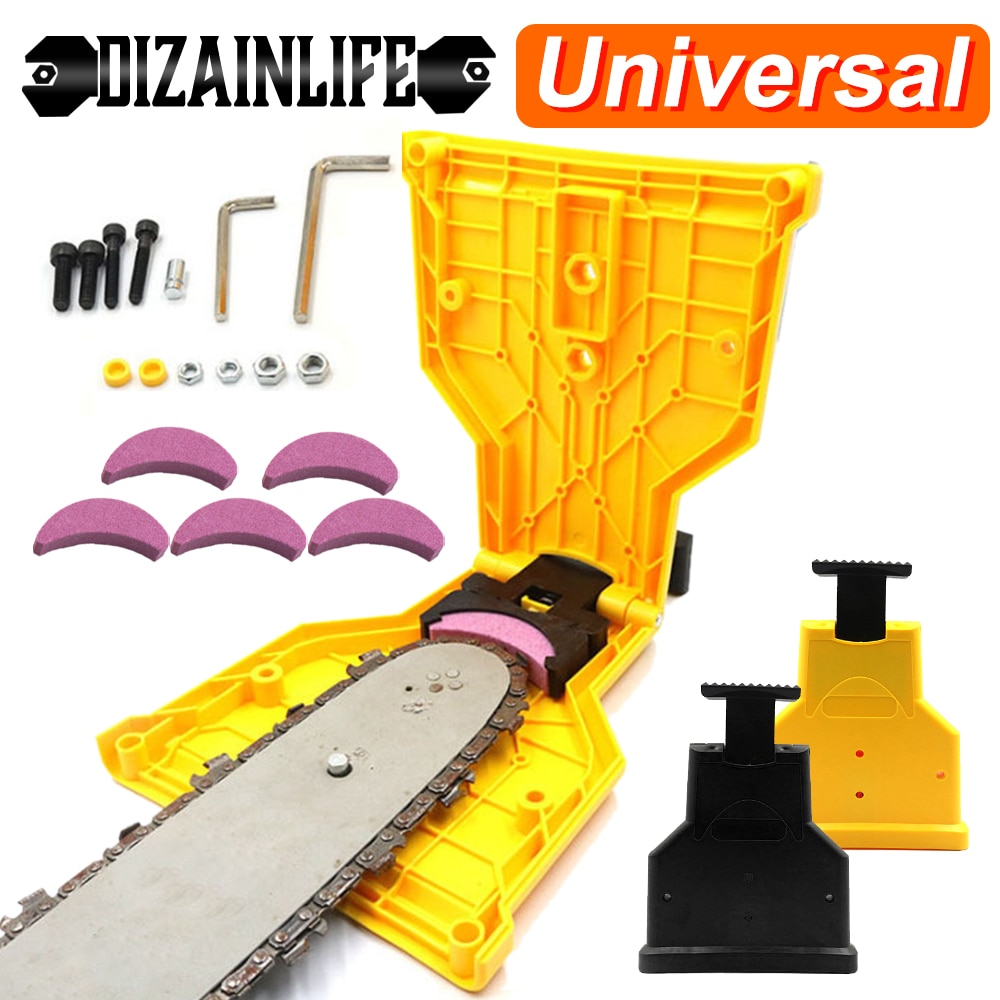 Afilador de dientes Universal de motosierra portátil, herramienta de carpintería de molienda, fácil de afilar, de cadena, Ultra rápida