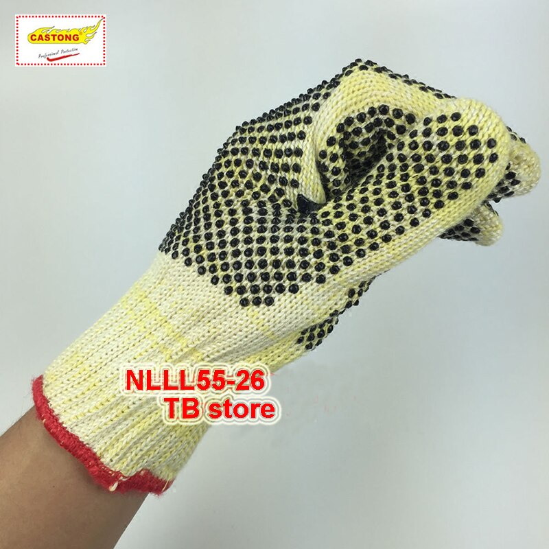 Guantes de alta temperatura de 300 grados, de alta densidad, gel de sílice, adorno de fuego, guantes de seguridad antiquemaduras para hornear