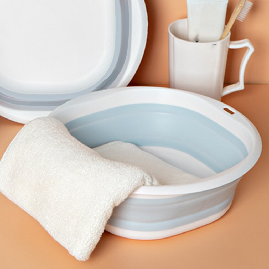 Collapsible Washing Basin Tub Foldable Washbasin Dish Tub Multi-Purpose for Camping Laundry Kitchen Indoor Outdoor Accessories