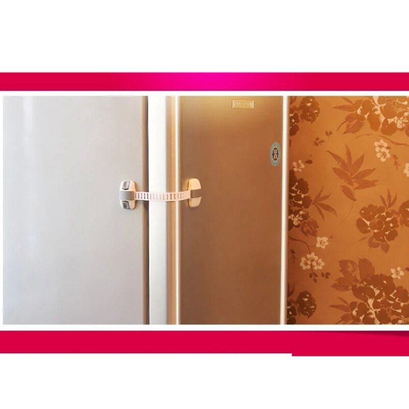 4 Stuks Baby Kastdeur Drawers Koelkast Lock Verstelbare Sloten Veiligheid Koelkast Lock Lade Sloten