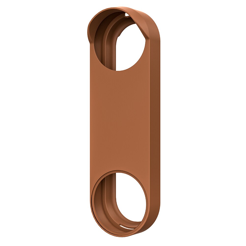 Silicone Case for Google Nest Doorbell Protective Cover Waterproof Dustproof Silica Cover for Google Nest Doorbell Battery Model: Brown
