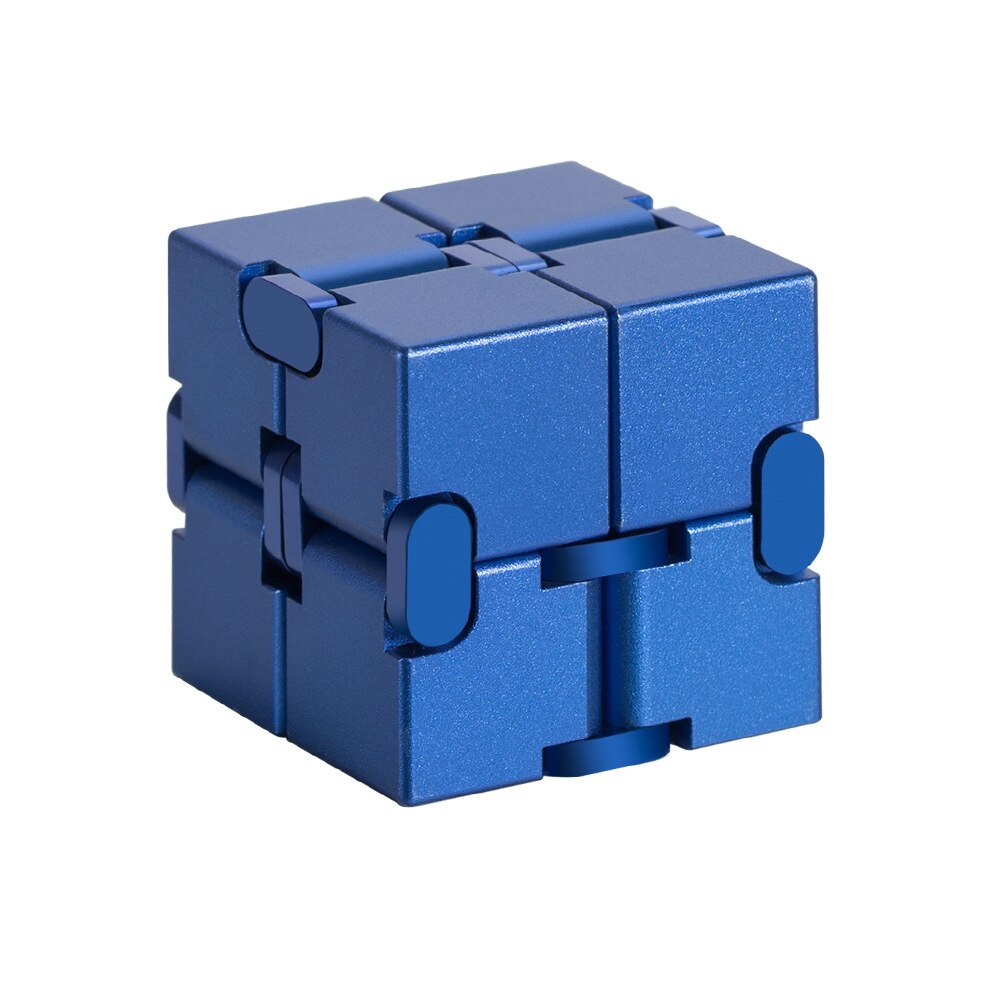 Infinite cubo magico di Alluminio Cubo Giocattoli Premium Metallo Magico Infinito alleviare lo stress Cubo Dello Stress per EDC Cubo