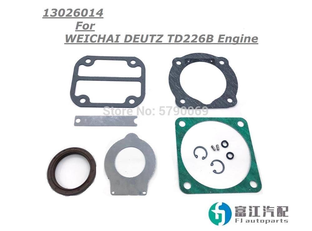 Kit de reparación de compresor de aire 13026014 para WEICHAI DEUTZ TD226B, accesorios de motor diésel, máquina de excavadoras de camiones autopartes