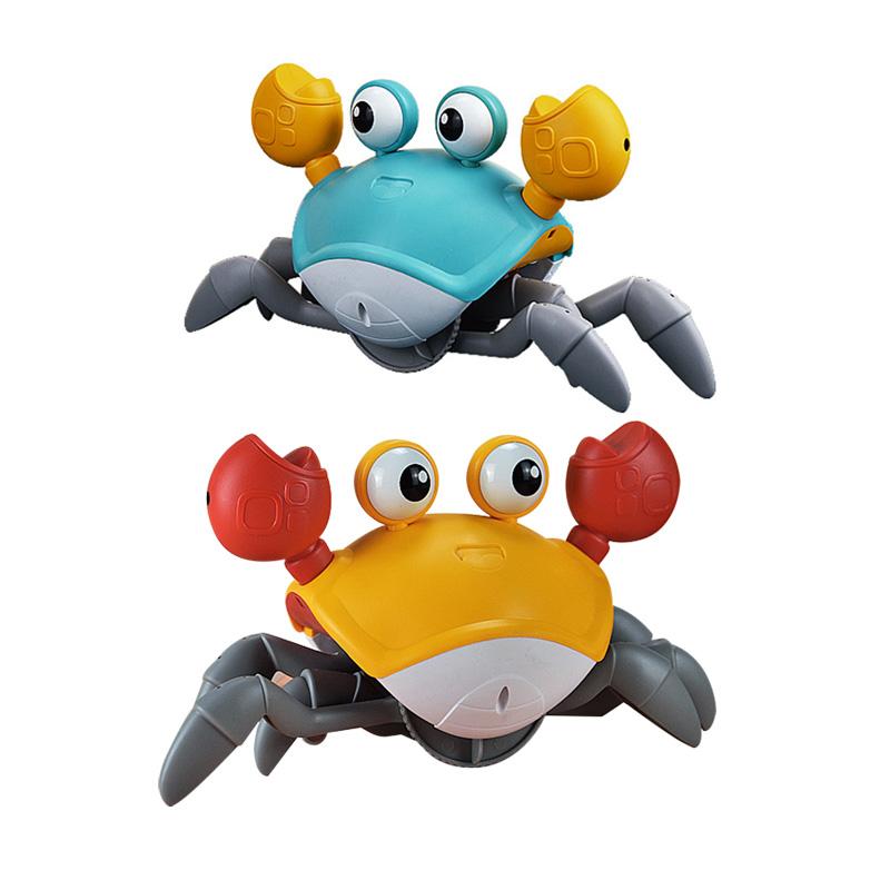 Strange Electric Induction Crab ToyAutomatic Obstacle Avoidance Light Music Charging Crab Run Children'S Toy