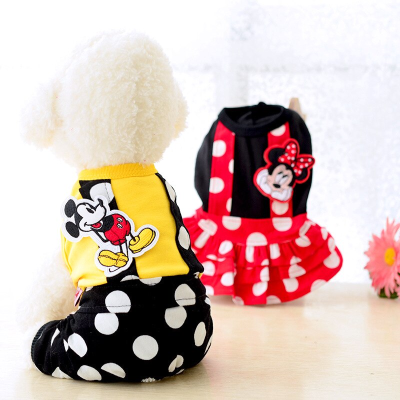 Hond Cartoon Ruche Jurk Hond Kleding Voor Kleine Honden Party Verjaardag Bandjes Jurk Baljurk Teddy Puppy Kostuum Leuke kleding