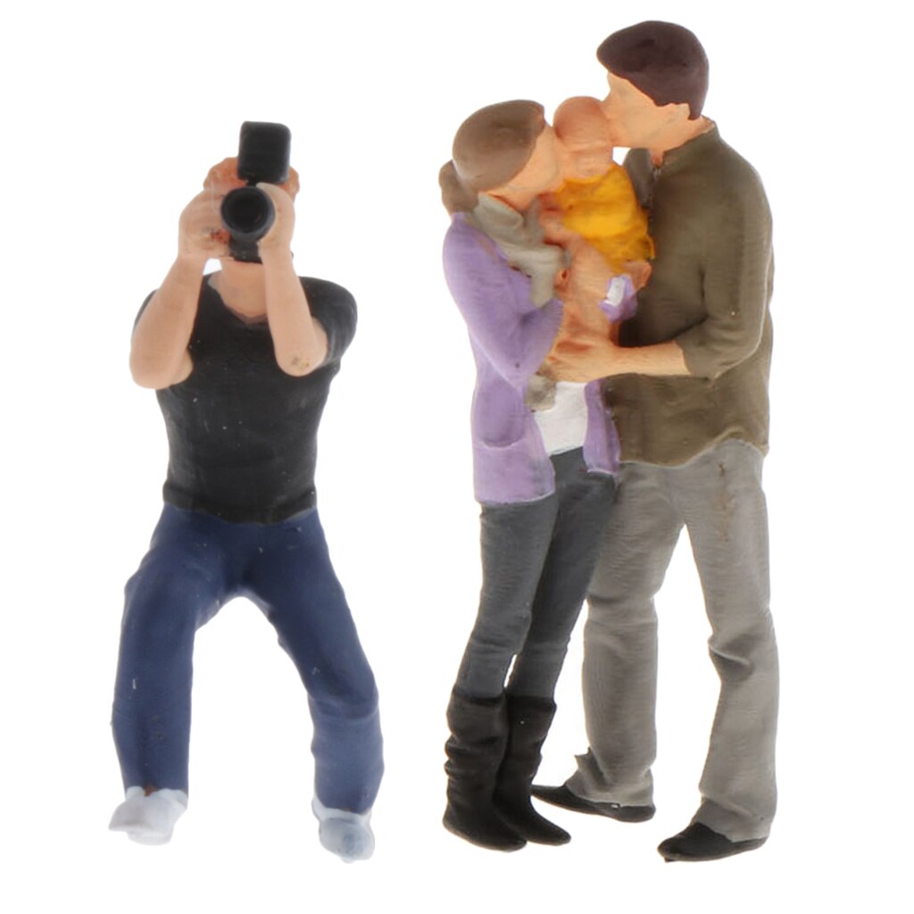 1/64 Scale Painted Family Figures Model Dolls Landscape Diorama S Scale