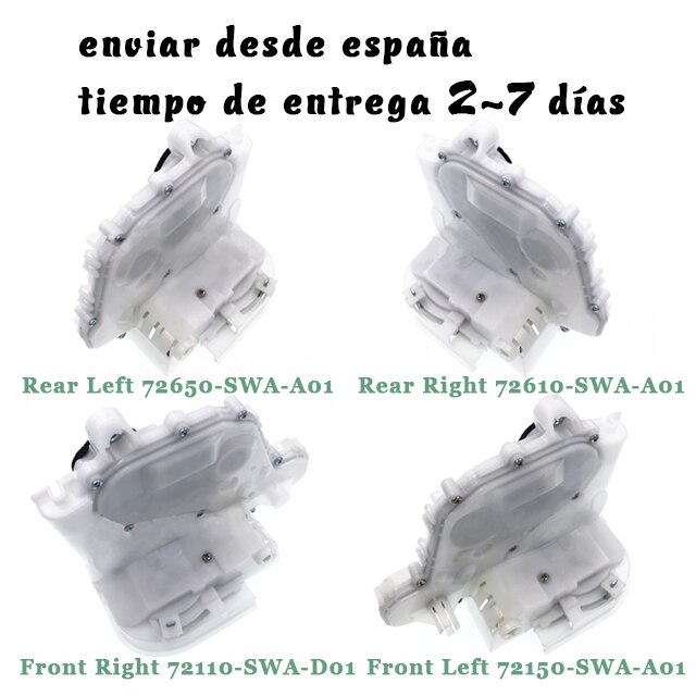 Auto Deurslotaandrijving Voor Achter Links Rechts Voor Honda CR-V Crv 2.4L 2007 72110-SWA-A01 72110-SWA-D01